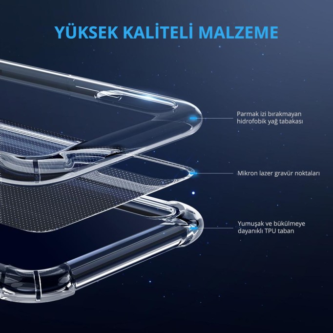 Ugreen iPhone X ve iPhone XS Koruyucu Silikon Telefon Kılıfı Siyah