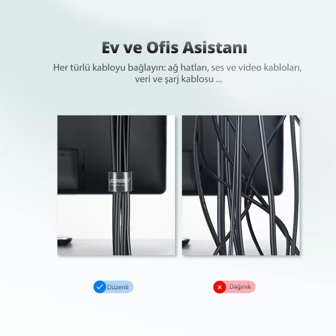 Ugreen Kablo Düzenleyici Cırt Band 2 Metre
