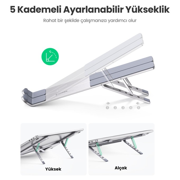 Ugreen Katlanabilir Alüminyum Notebook Standı Ugreen Katlanabilir Alüminyum Notebook Standı