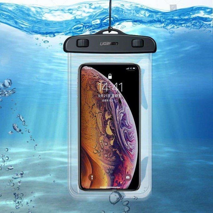 Ugreen Kilit Mekanizmalı Su Geçirmez Boyun Askılı Telefon Kılıfı Şeffaf Ugreen Kilit Mekanizmalı Su Geçirmez Boyun Askılı Telefon Kılıfı Şeffaf