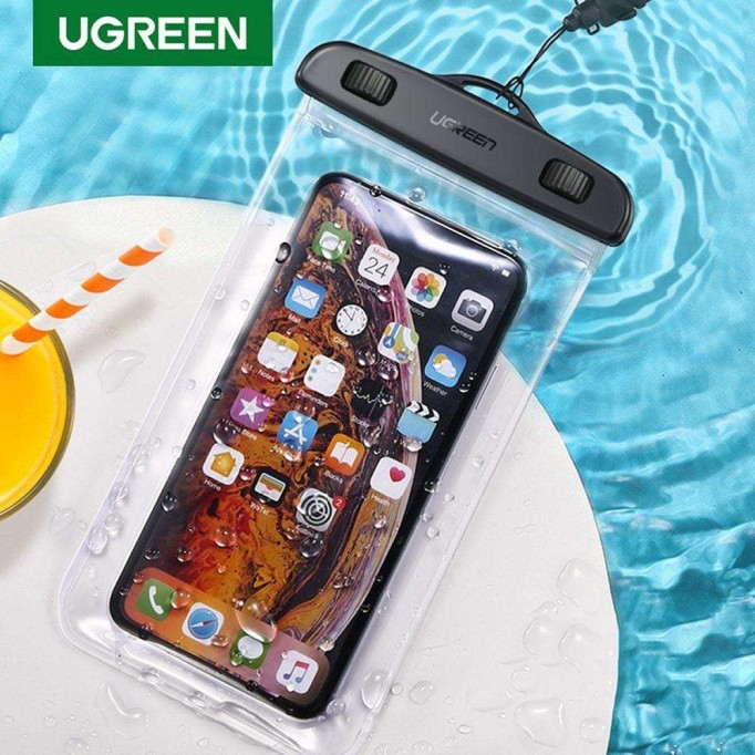 Ugreen Kilit Mekanizmalı Su Geçirmez Boyun Askılı Telefon Kılıfı Şeffaf Ugreen Kilit Mekanizmalı Su Geçirmez Boyun Askılı Telefon Kılıfı Şeffaf