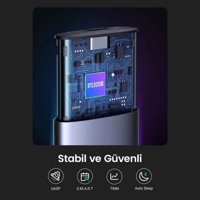 Ugreen M.2 NVME NGFF USB-C 3.2 Gen2 10Gbps Disk Kutusu