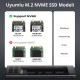 Ugreen M.2 NVMe SSD Type-C 3.1 Gen2 PCIe M-Key M+B Key Disk Kutusu Ugreen M.2 NVMe SSD Type-C 3.1 Gen2 PCIe M-Key M+B Key Disk Kutusu