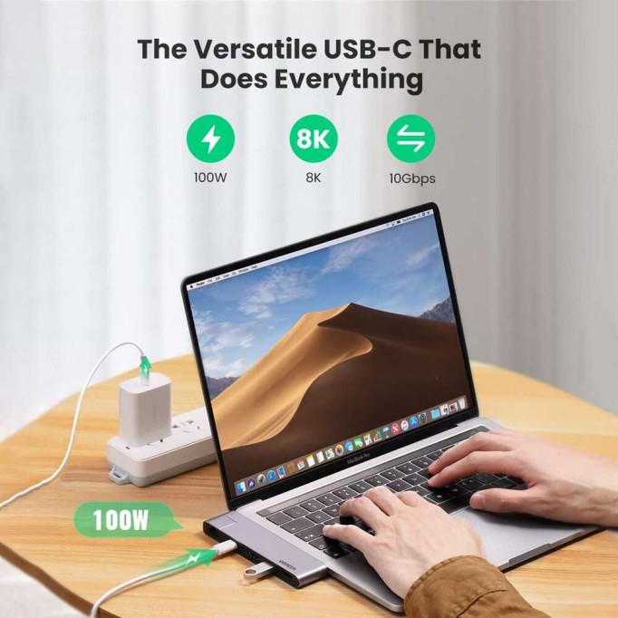Ugreen MacBook Pro Type-C HDMI USB Ethernet Dönüştürücü Adaptör Ugreen MacBook Pro Type-C HDMI USB Ethernet Dönüştürücü Adaptör