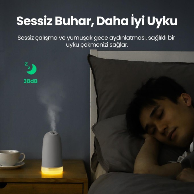Ugreen Masaüstü Mini Hava Nemlendirici Ultrasonik Buhar Makinesi Ugreen Masaüstü Mini Hava Nemlendirici Ultrasonik Buhar Makinesi