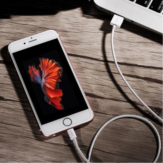UGREEN MFI Lightning iPhone Şarj Kablosu Beyaz / 200 Cm