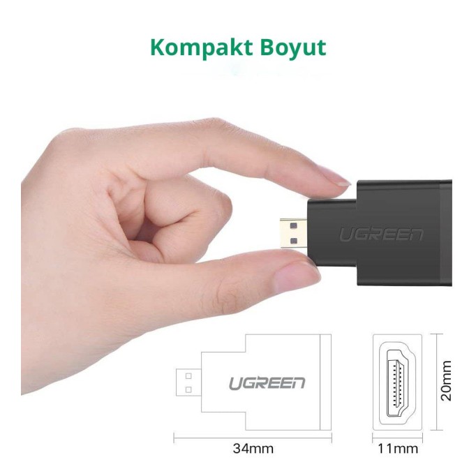 Ugreen Micro HDMI to HDMI Dönüştürücü Adaptör