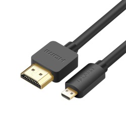 1.5 Metre Ugreen Micro HDMI to HDMI Görüntü Aktarım Kablosu 1.5 Metre