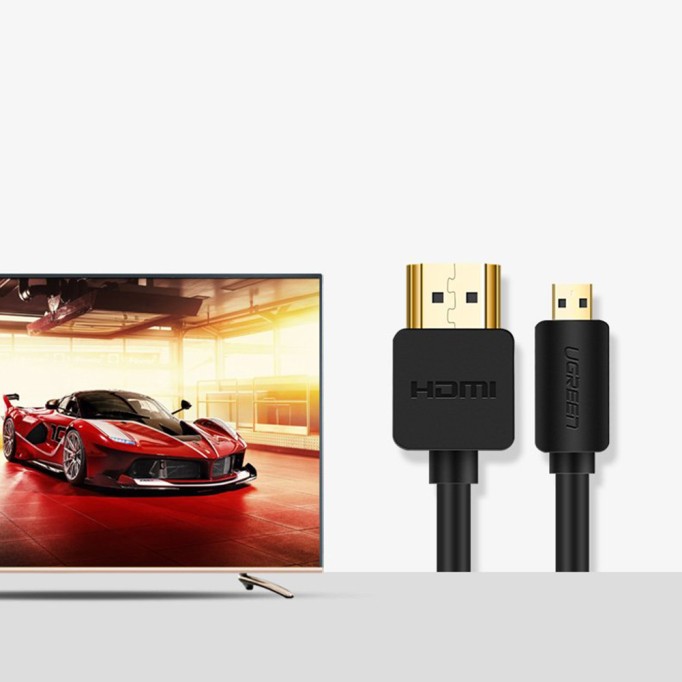 Ugreen Micro HDMI to HDMI Görüntü Aktarım Kablosu 3 Metre