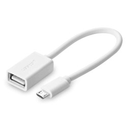 Beyaz Ugreen Micro USB OTG Dönüştürücü Kablo Beyaz