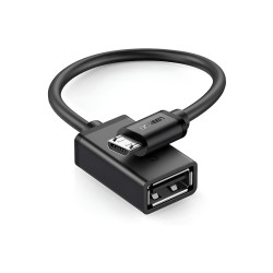 Siyah Ugreen Micro USB OTG Dönüştürücü Kablo Siyah