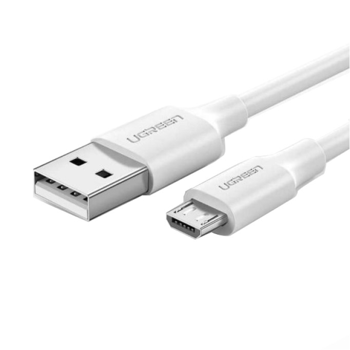 UGREEN Micro USB Şarj ve Data Kablosu Beyaz 1.5 Metre