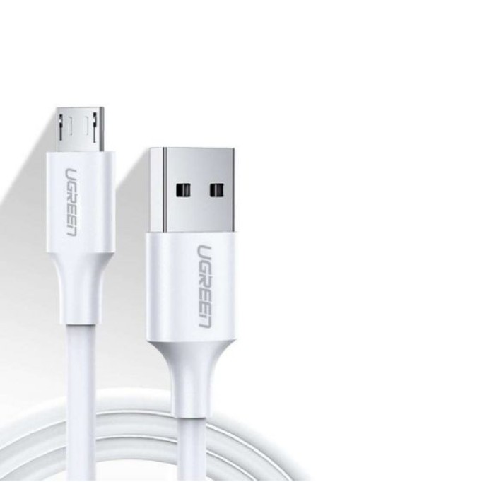 UGREEN Micro USB Şarj ve Data Kablosu Beyaz 1 Metre