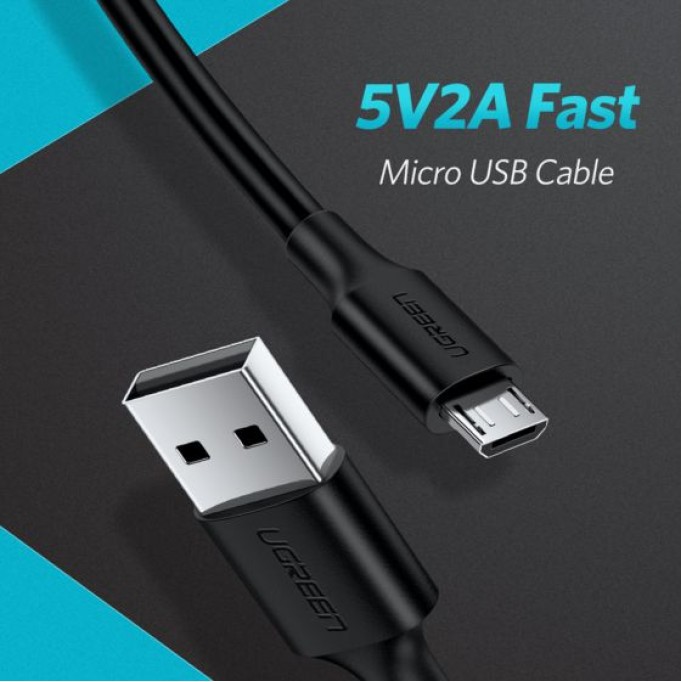 UGREEN Micro USB Şarj ve Data Kablosu Beyaz 25 cm
