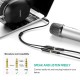 Ugreen Mikrofon ve Kulaklık Ayırıcı 3.5mm Y Kablo Siyah