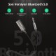 Ugreen Mikrofonlu 3.5mm Aux Bluetooth 5.0 Alıcı Adaptör Araç Kiti
