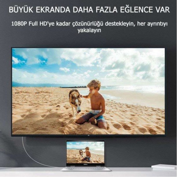 Ugreen Mini Displayport HDMI Dönüştürücü Kablo 2 Metre
