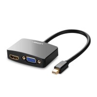 Ugreen Mini Displayport to HDMI VGA Dönüştürücü Siyah