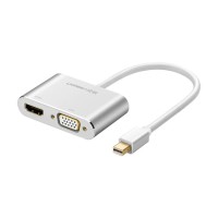 Ugreen Mini DisplayPort to VGA 4K HDMI Dönüştürücü Adaptör Gümüş