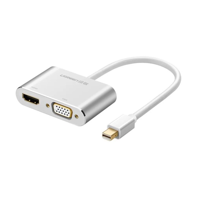 Ugreen Mini DisplayPort to VGA 4K HDMI Dönüştürücü Adaptör Gümüş