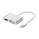 Ugreen Mini DisplayPort to VGA 4K HDMI Dönüştürücü Adaptör Gümüş