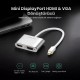 Ugreen Mini DisplayPort to VGA 4K HDMI Dönüştürücü Adaptör Gümüş
