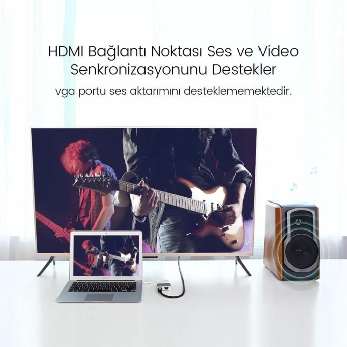 Ugreen Mini DisplayPort to VGA 4K HDMI Dönüştürücü Adaptör Gümüş