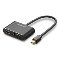 Ugreen Mini DisplayPort to VGA 4K HDMI Dönüştürücü Adaptör Siyah