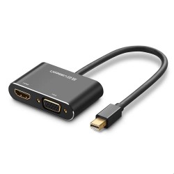 Ugreen Mini DisplayPort to VGA 4K HDMI Dönüştürücü Adaptör Siyah
