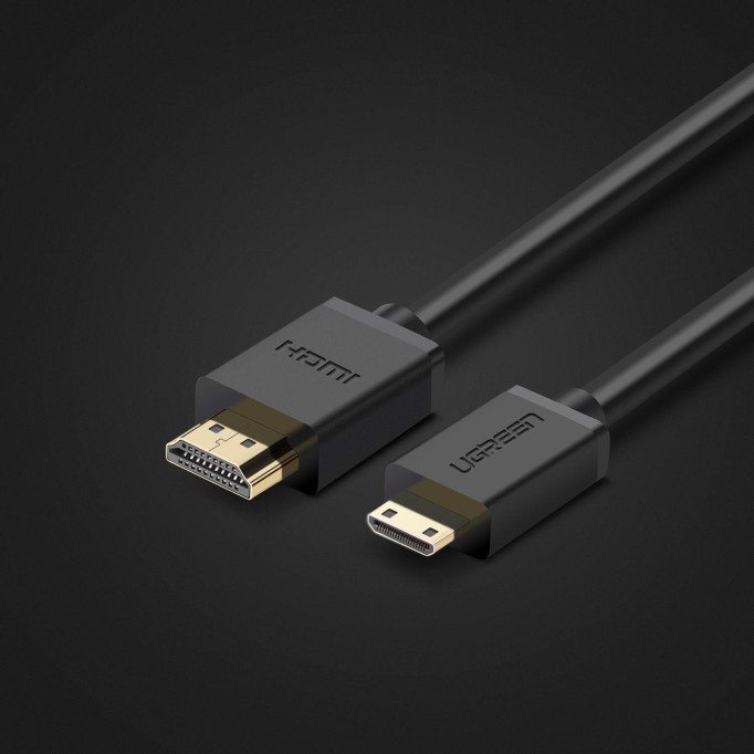 Ugreen Mini HDMI to HDMI 4K 60Hz v1.4 Ses ve Görüntü Aktarım Kablosu 1.5 Metre