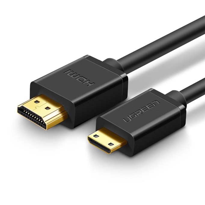 Ugreen Mini HDMI to HDMI 4K 60Hz v1.4 Ses ve Görüntü Aktarım Kablosu 1.5 Metre