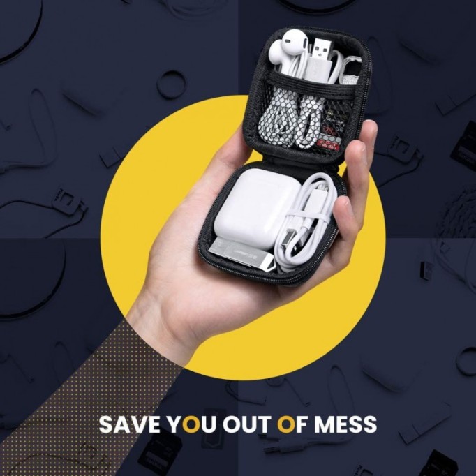 Ugreen Mini Kablo Kulaklık Koruyucu Organizer Taşıma Çantası