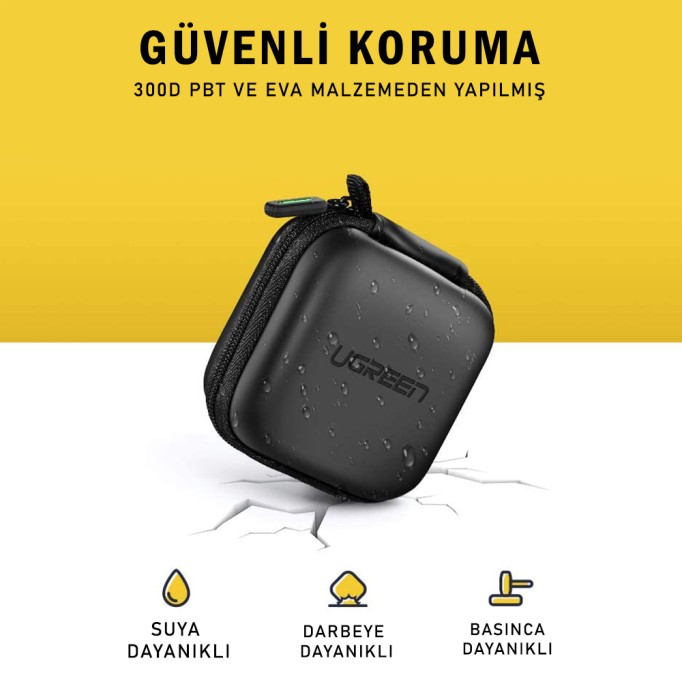 Ugreen Mini Kablo Kulaklık Koruyucu Organizer Taşıma Çantası