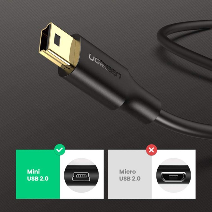 Ugreen Mini USB to USB Data ve Şarj Kablosu 3 Metre