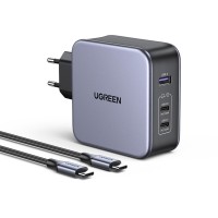 Ugreen Nexode 140W USB Type-C QC 4.0 PD 3.1 GaN 3 Portlu Hızlı Şarj Cihazı