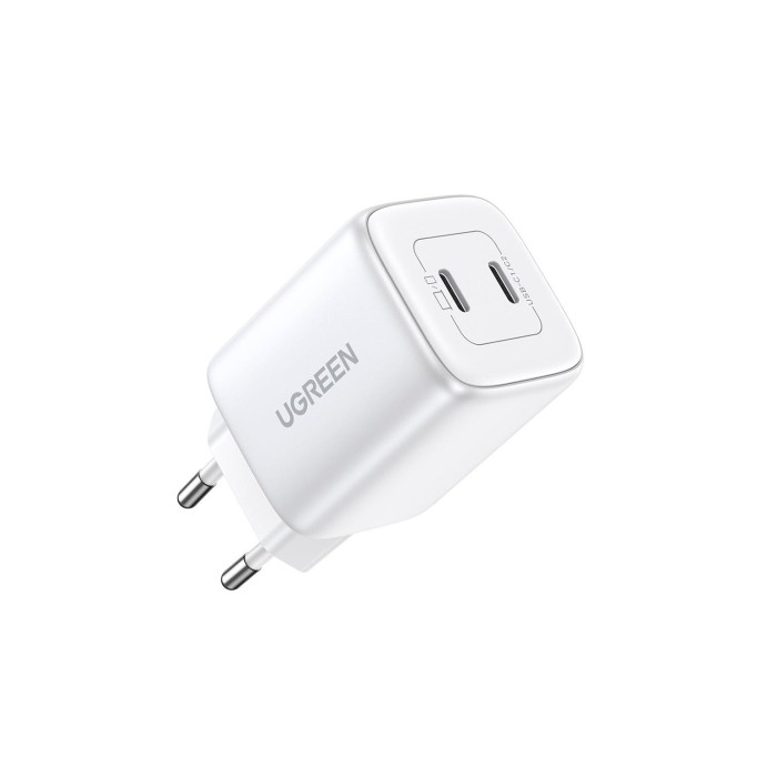 Ugreen Nexode 45W USB Type-C QC 4.0 PD GaN X 2 Portlu Hızlı Şarj Cihazı Beyaz