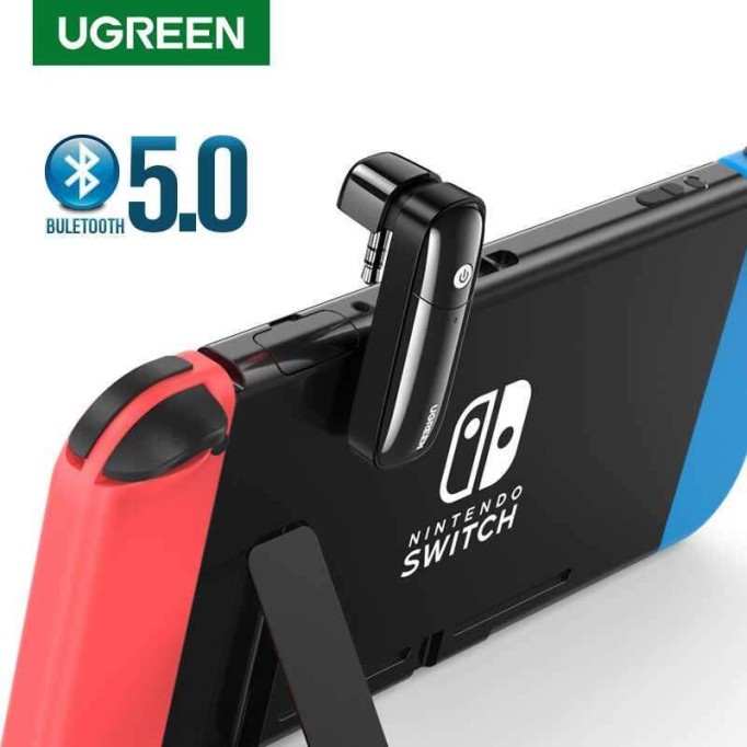 Ugreen Nintendo Switch için Bluetooth 5.0 Verici Ses Adaptörü Siyah