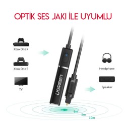 Ugreen Optik Bluetooth 5.0 APTX Transmitter Verici Ugreen Optik Bluetooth 5.0 APTX Transmitter Verici
