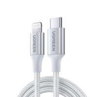 Ugreen Örgülü 36W PD Type-C to Lightning Hızlı Şarj ve Data Kablosu 1,5 Metre