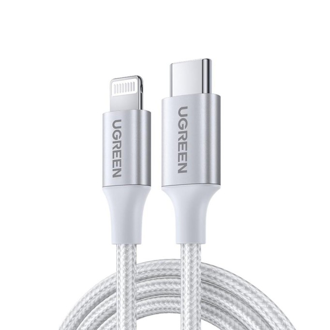 Ugreen Örgülü 36W PD Type-C to Lightning Hızlı Şarj ve Data Kablosu 1,5 Metre