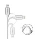Ugreen Örgülü MFI Lightning iPhone Şarj Ve Data Kablosu Beyaz 1.5 Metre