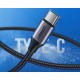 Ugreen Örgülü USB Type-C Şarj ve Data Kablosu Beyaz 50 CM