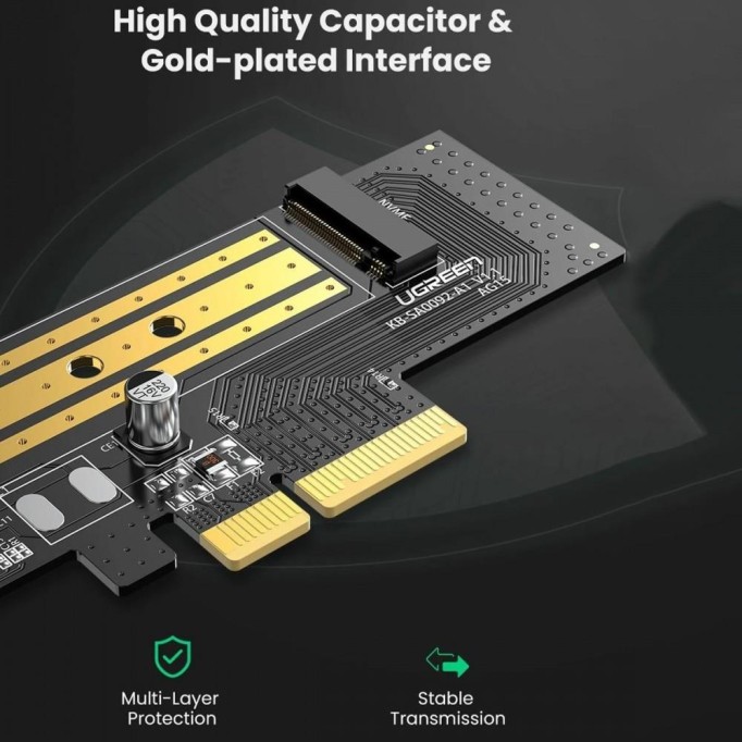 Ugreen PCIe 3.0 x4 NVME M.2 SSD Dönüştürücü Adaptör