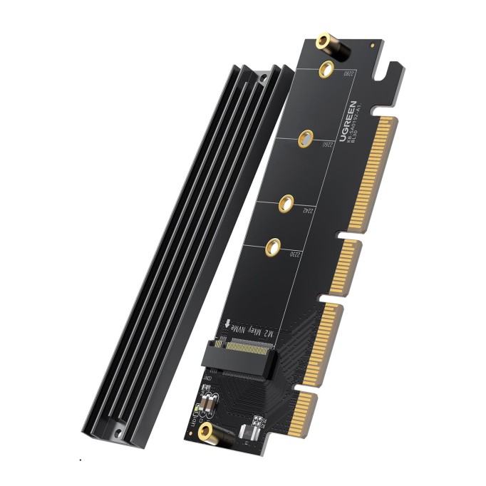 Ugreen PCIe 4.0 x4 x8 x16 Uyumlu 64Gbps NVMe M.2 SSD Dönüştürücü Adaptör