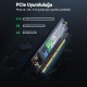 Ugreen PCIe 4.0 x4 x8 x16 Uyumlu 64Gbps NVMe M.2 SSD Dönüştürücü Adaptör