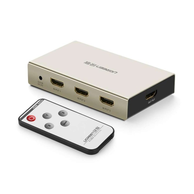 Ugreen Premium 3 Giriş 1 Çıkış 4K HDMI Switch