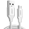 Ugreen Premium Micro USB Şarj ve Data Kablosu Silver 2 Metre