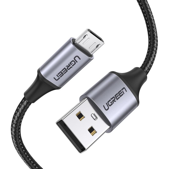 Ugreen Premium Micro USB Şarj ve Data Kablosu Siyah 2 Metre