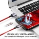 Ugreen Premium Örgülü USB 3A Type-C Hızlı Şarj ve Data Kablosu