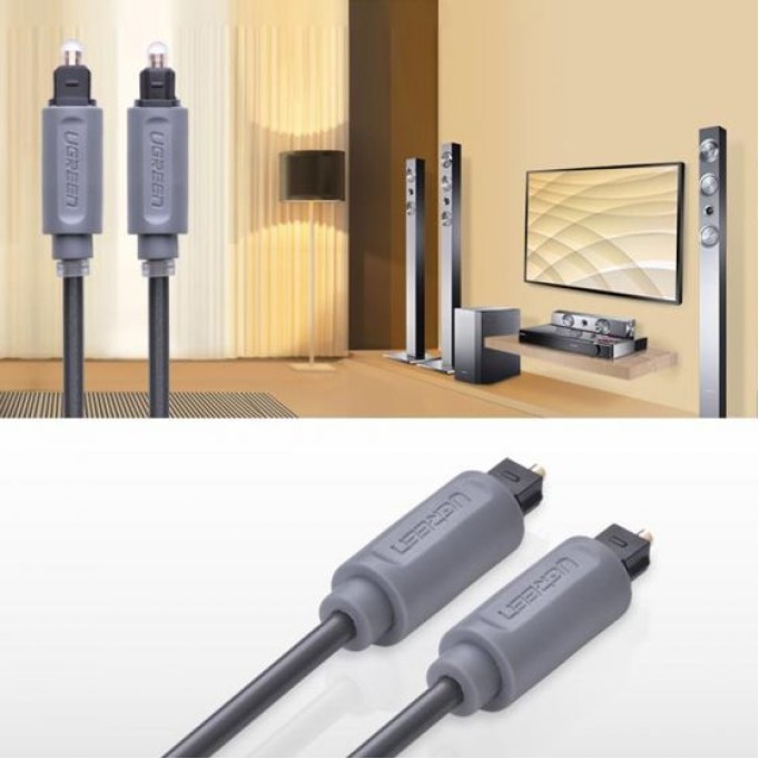 Ugreen Toslink Fiber Optik Ses Kablosu 2 Metre